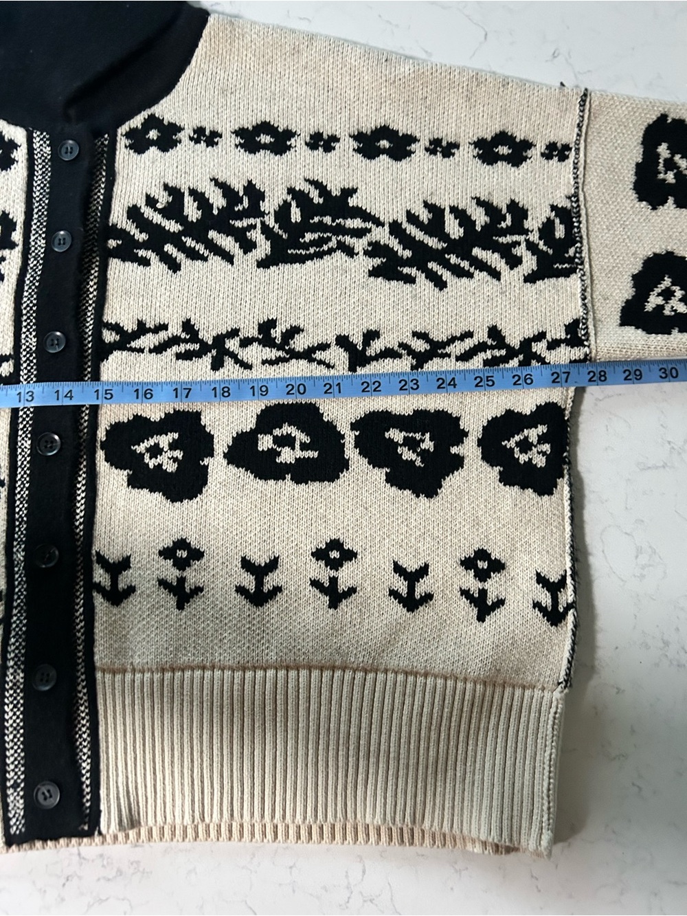 NWT Free People Shelby Cardigan Sweater in Neutral Combo - Picture 11 of 15